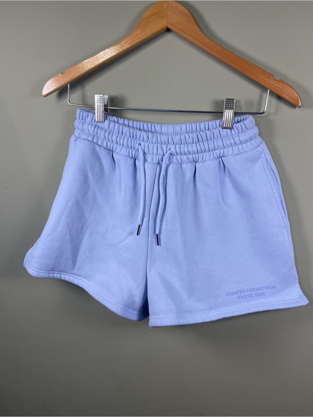 Comfort Collection Pastel Blue Athletic Lounge Shorts - Picture 4 of 6